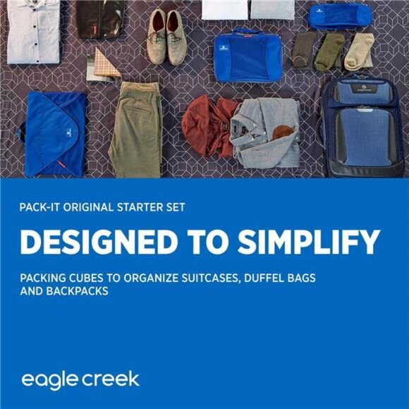 Starter Set of 3 Packing Cubes for Travel-Durable Travel Suitcase Organizer Bags - Picture 6 of 8